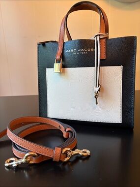 Marc Jacobs Mini Grind Colorblock Leather Tote